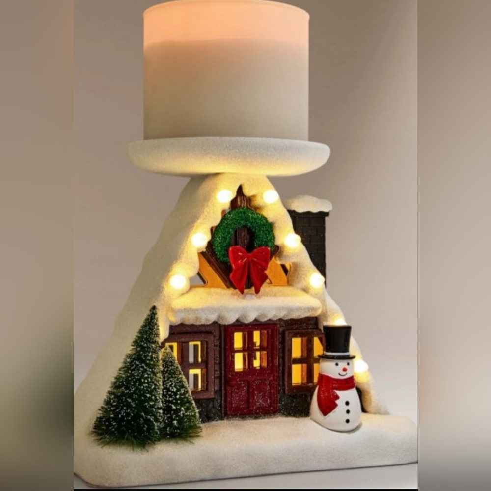 Bath and body works christmas cottage a frame light up